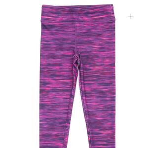 Reebok Pink Black Leggings Girls Size 12/14 NEW TAGS